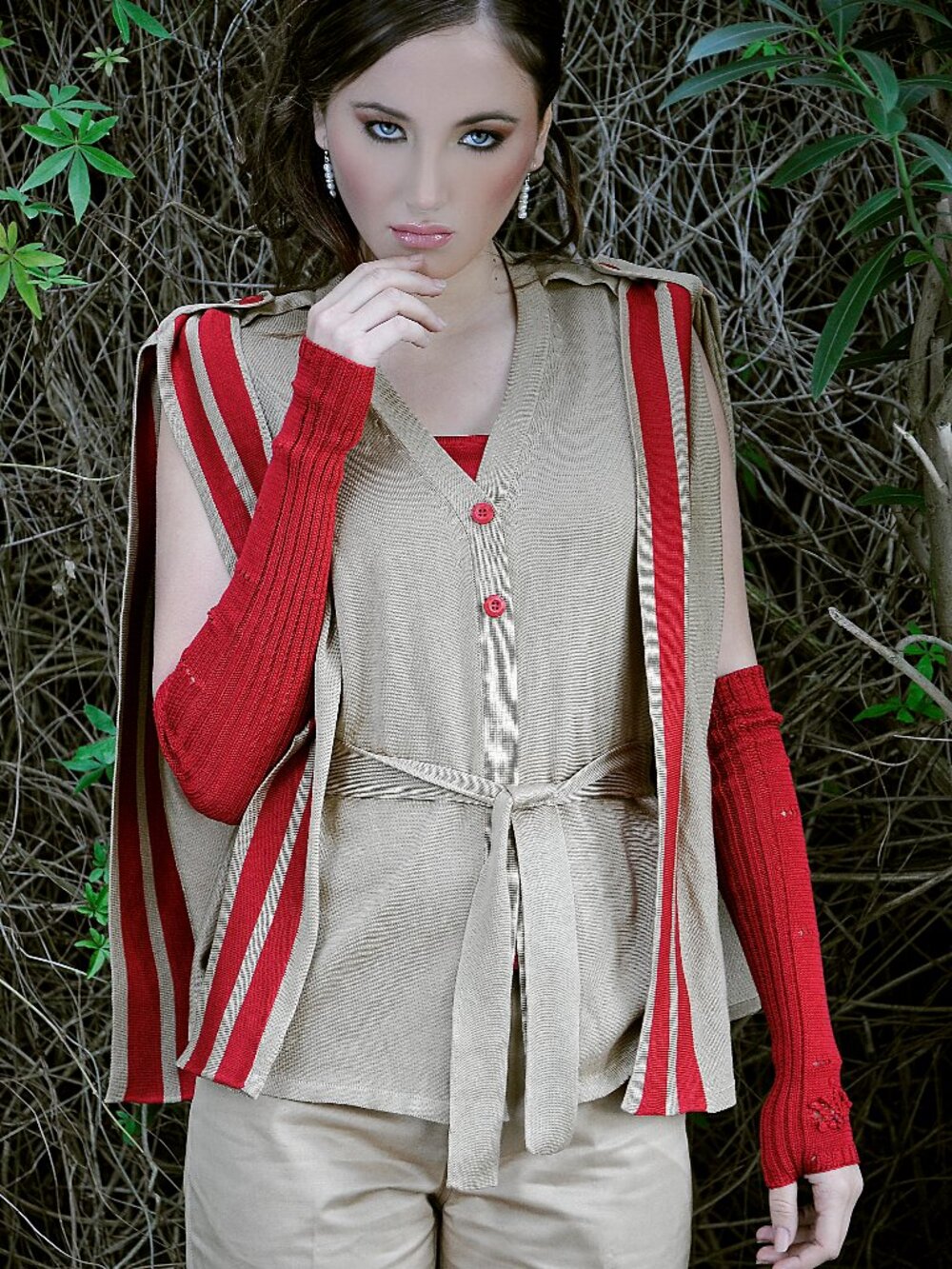 Top Cape Warp Shawl